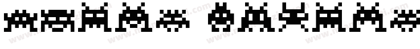 Space Invaders字体转换